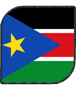 Carré Soudan Sud Afrique Drapeaux 