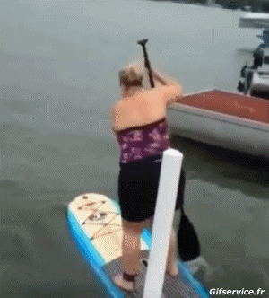 Stürze - Fail Paddle Sport Humor -  Fun 