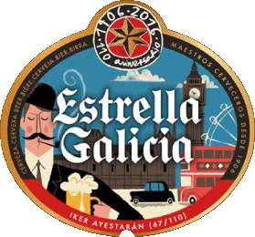 Estrella Galicia Spain Beers Drinks 