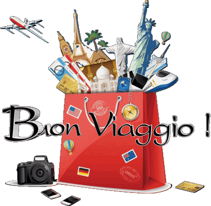 01 Fondo transparente Buon Viaggio Italiano Mensajes 