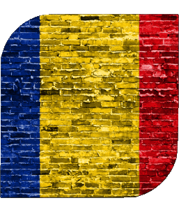 Quadrato Romania Europa Bandiere 