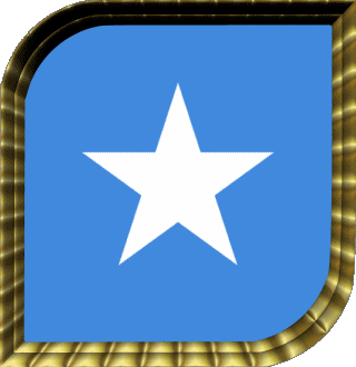 Quadrato Somalia Africa Bandiere 