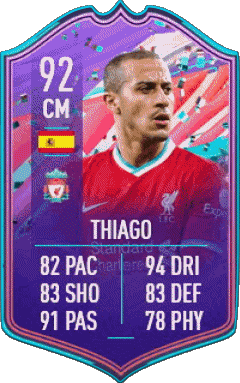 Thiago Alcântara Espagne F I F A - Joueurs Cartes Jeux Vidéo Multi Média 