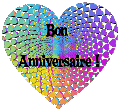 013 Coeur Bon Anniversaire French Messages 