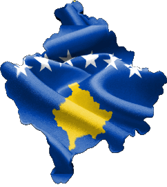Carte Kosovo Europe Drapeaux 