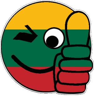 Smiley - OK Lithuania Europe Flags 