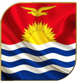 Carré Kiribati Océanie Drapeaux 