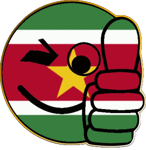 Smiley - OK Suriname Amerika Fahnen 