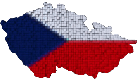 Map Czech Republic Europe Flags 