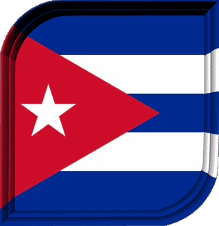 Carré Cuba Amériques Drapeaux 