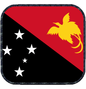 Carré Papouasie-Nouvelle-Guinée Océanie Drapeaux 