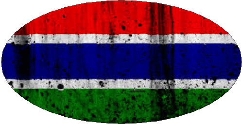 Oval 01 Gambia Afrika Fahnen 