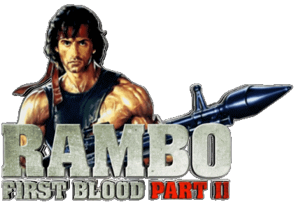 Logo First blood part 2 Rambo Películas Internacional Multimedia 