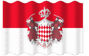 Ondulation Monaco Europe Drapeaux 