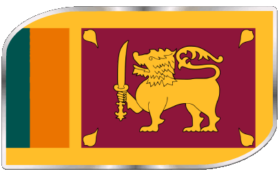 Rectangle Sri Lanka Asie Drapeaux 