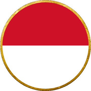 Runde Monaco Europa Fahnen 