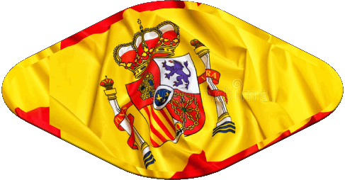 Oval Spain Europe Flags 