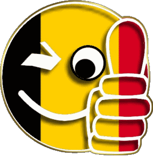 Smiley - OK Belgium Europe Flags 