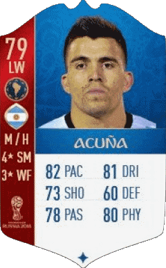 Marcos Acuña Argentinien F I F A - Karten Spieler Videospiele Multimedia 