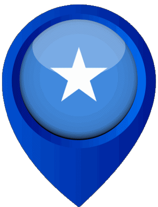 Location Pin Somalia Africa Flags 