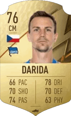 Vladimír Darida Repubblica Ceca F I F A - Giocatori carte Videogiochi Multimedia 