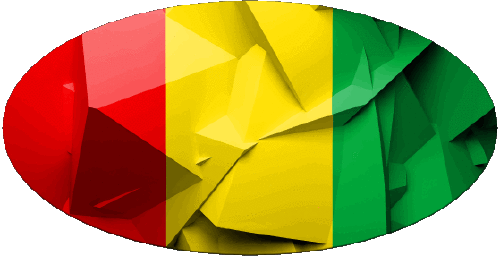 Oval 01 Guinea Afrika Fahnen 