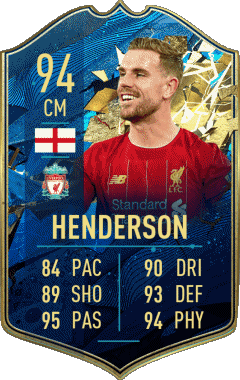 Jordan Henderson Angleterre F I F A - Jugadores  cartas Vídeo Juegos Multimedia 