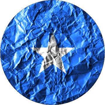 Rond Somalia Africa Flags 