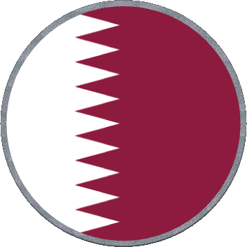 Tondo Qatar Asia Bandiere 