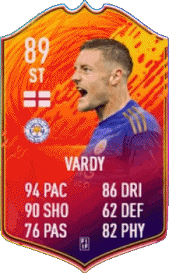 Jamie Vardy Inghilterra F I F A - Giocatori carte Videogiochi Multimedia 