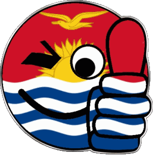 Faccina - OK Kiribati Oceania Bandiere 