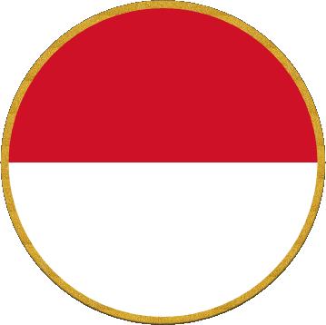 Runde Monaco Europa Fahnen 