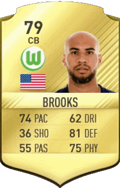 John Brooks U S A F I F A - Card Players Video Games Multi Media 