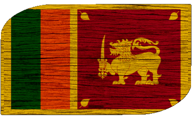 Rechteck Sri Lanka Asien Fahnen 