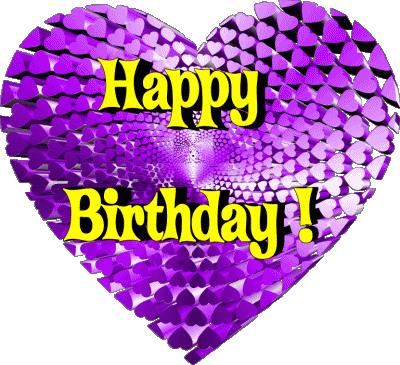 008 Heart Happy Birthday Inglese Messagi 