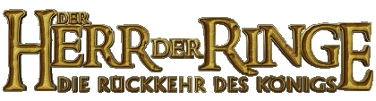 Logo Allemand Le Retour du roi Le Seigneur des Anneaux Cinéma International Multi Média 