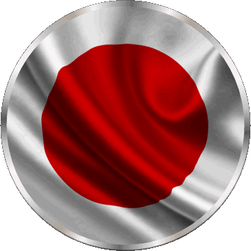 Rond Japon Asie Drapeaux 