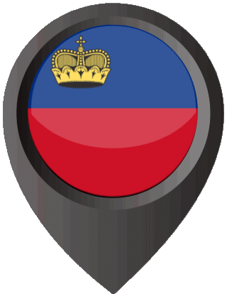 Location Pin Liechtenstein Europe Flags 