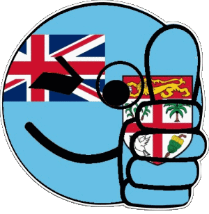 Smiley - OK Fiji Oceania Flags 