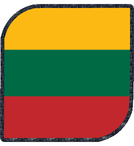 Square Lithuania Europe Flags 