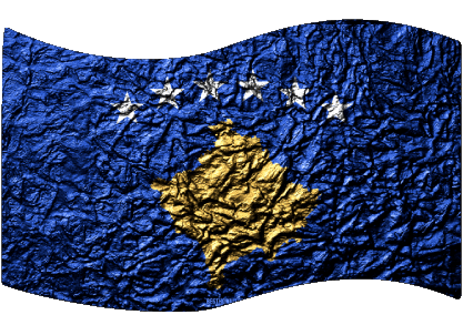 Rectangle Kosovo Europe Drapeaux 