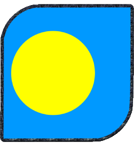 Platz Palau Ozeanien Fahnen 