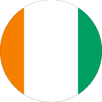 Rond Côte d Ivoire Afrique Drapeaux 