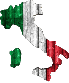 Carte National Italie Europe Drapeaux 