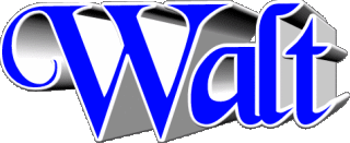 Walt W MASCULINE -  UK - USA - IRL - AUS - NZ First Names 