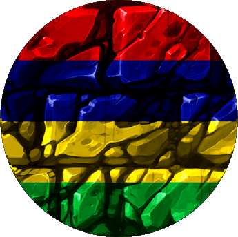 Rond Maurice Afrique Drapeaux 