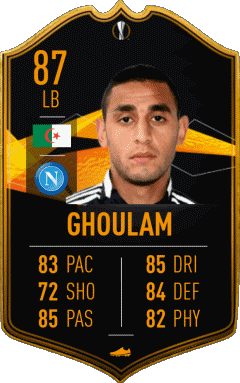 Faouzi Ghoulam Algérie F I F A - Joueurs Cartes Jeux Vidéo Multi Média 