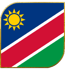 Carré Namibie Afrique Drapeaux 