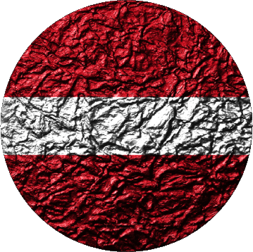 Rond Lettonie Europe Drapeaux 