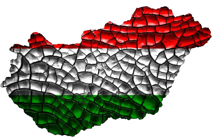 Map Hungary Europe Flags 